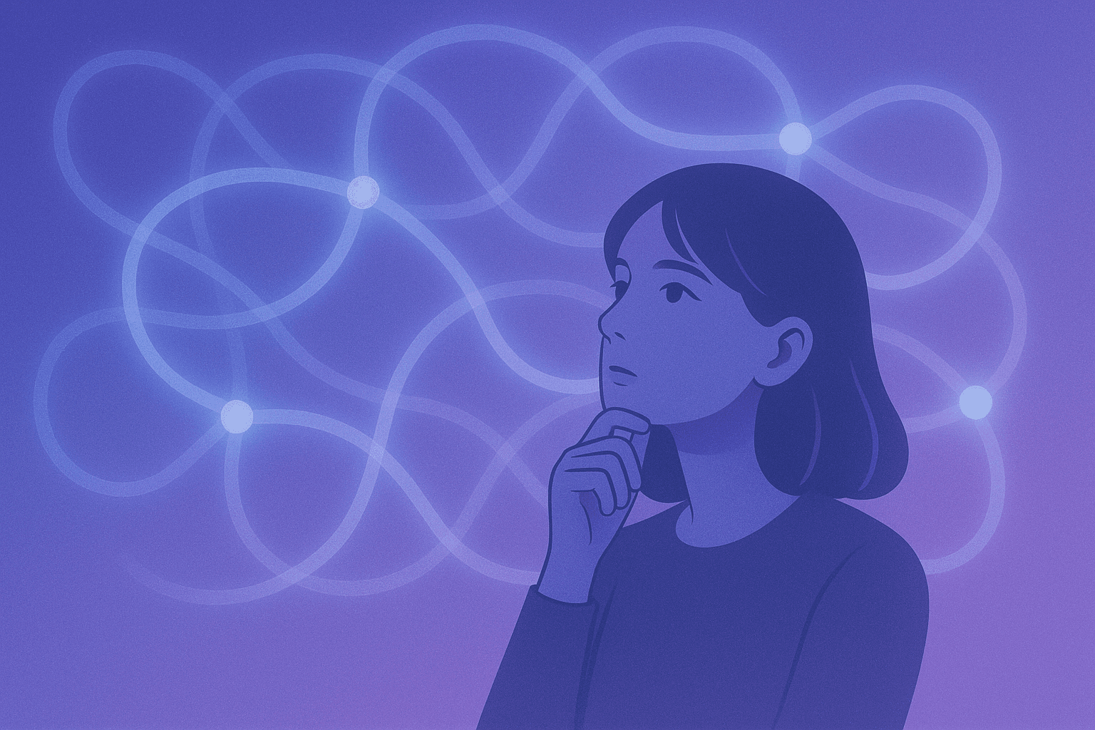 girl-thinking-of-ai-startup-idea