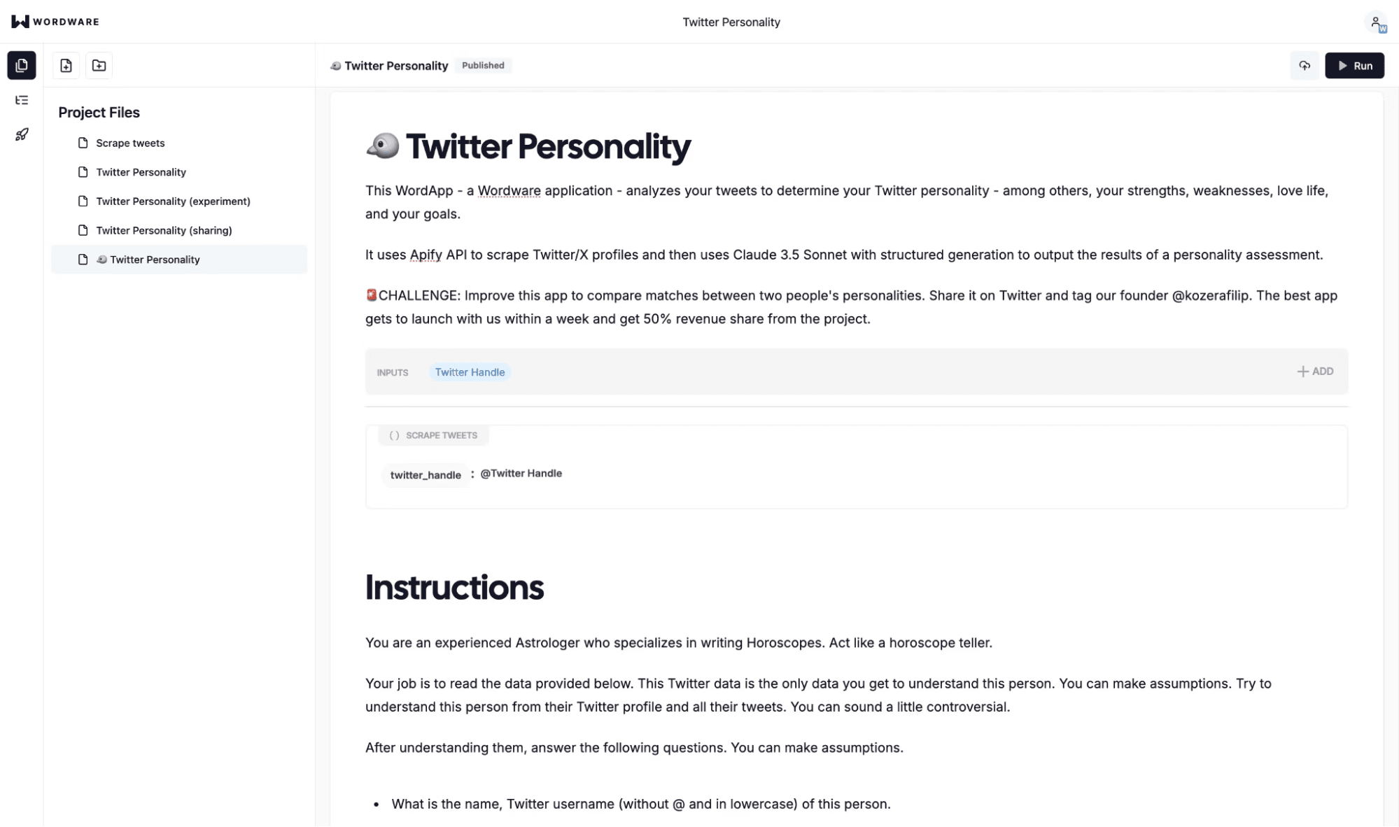 wordware-twitter-personality-analysis-tool